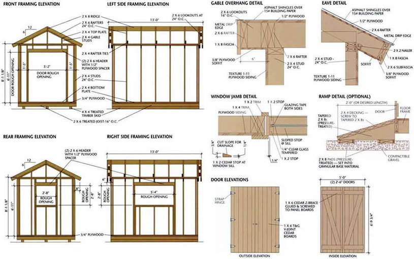 shed plan designs